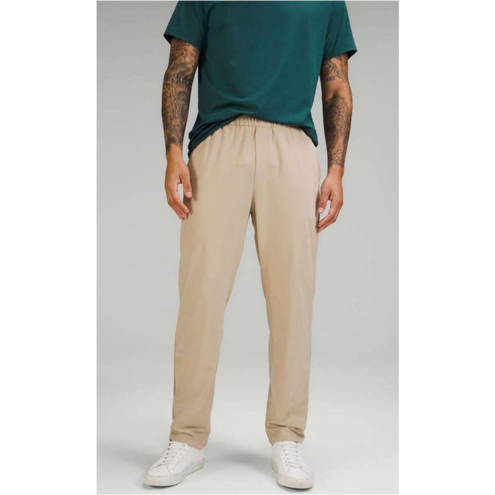 Lululemon Pull on Pants Mens Cream Casual-Medium